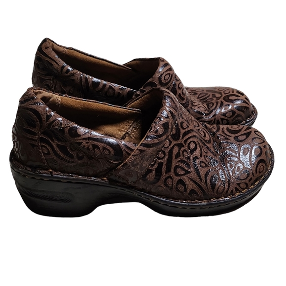 Born B.O.C. Women’s Brown Leather Clogs Size 7.5 - Picture 1 of 9